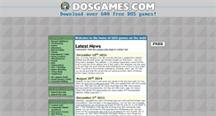 Desktop Screenshot of dosgames.com