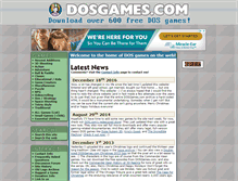 Tablet Screenshot of dosgames.com